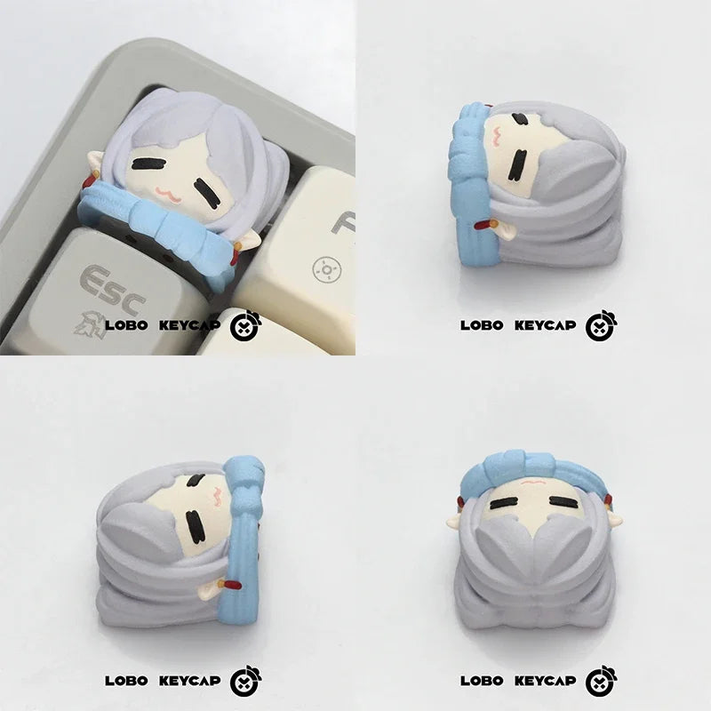 Frieren: Beyond Journey's End Keayboard Keycap Cartoon Frieren Keycap Resin Personalized Anime Mechanical Keyboard Custom Keys