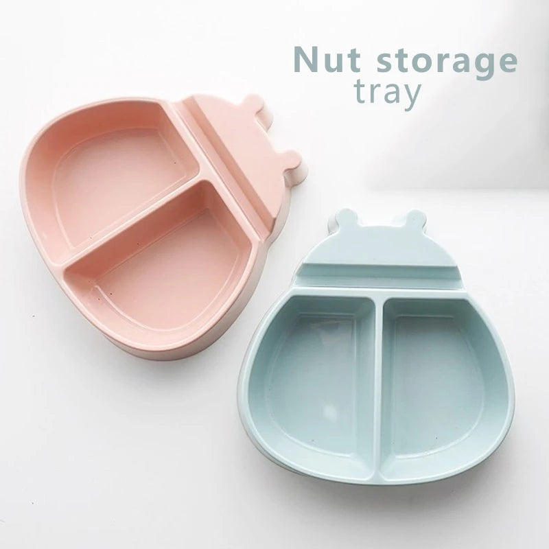 Fashion Plastic Bowl Fruit Plate Snacks Nuts Melon Seeds Bowl Candy Plate Multi-function Fruit Plate Storage Box Desktop Dishes