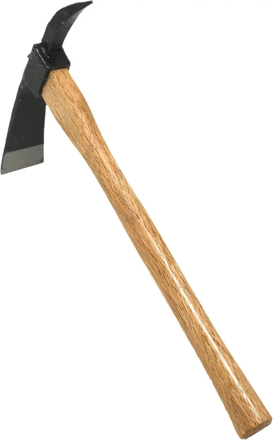 Pick  for Digging 14-/4" Garden Pick Mattock Hoe, Heavy Duty Japanese Hand Forged Steel, Pickaxe Tool for Digging, Weeding, Cult