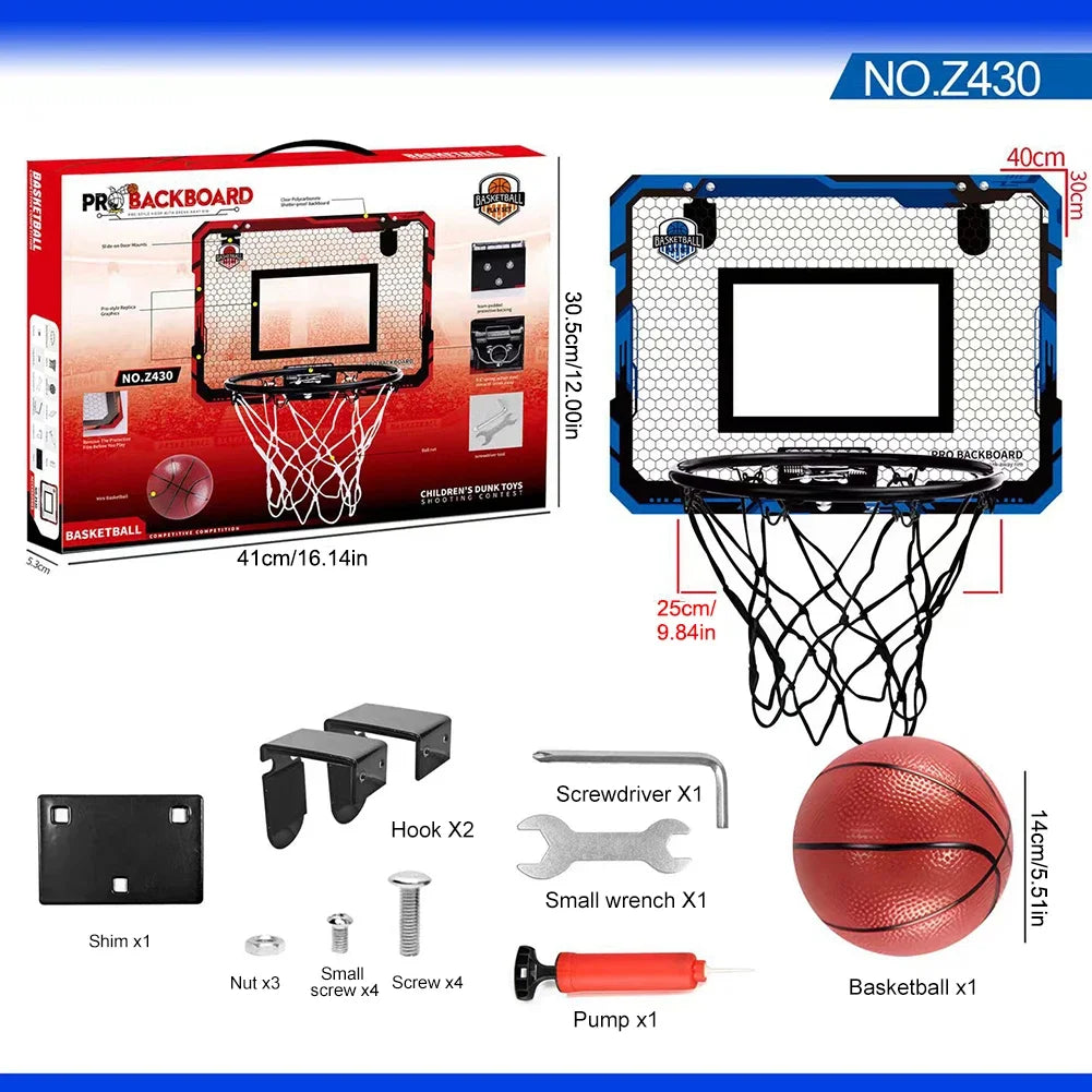 Mini Basketball Hoop Outdoor Indoor Ball Sport Backboard With Electronic Scoreboard Kids Funny Game Fitness Excersise Accessory