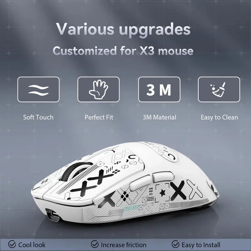 ATTACK SHARK X3 Wireless Mouse Lightweight PAW3395 26000dpi Tri-Mode 2.4G/Wired/Bluetooth Macro Gaming Mouse for Win/Xbox/PS/Mac