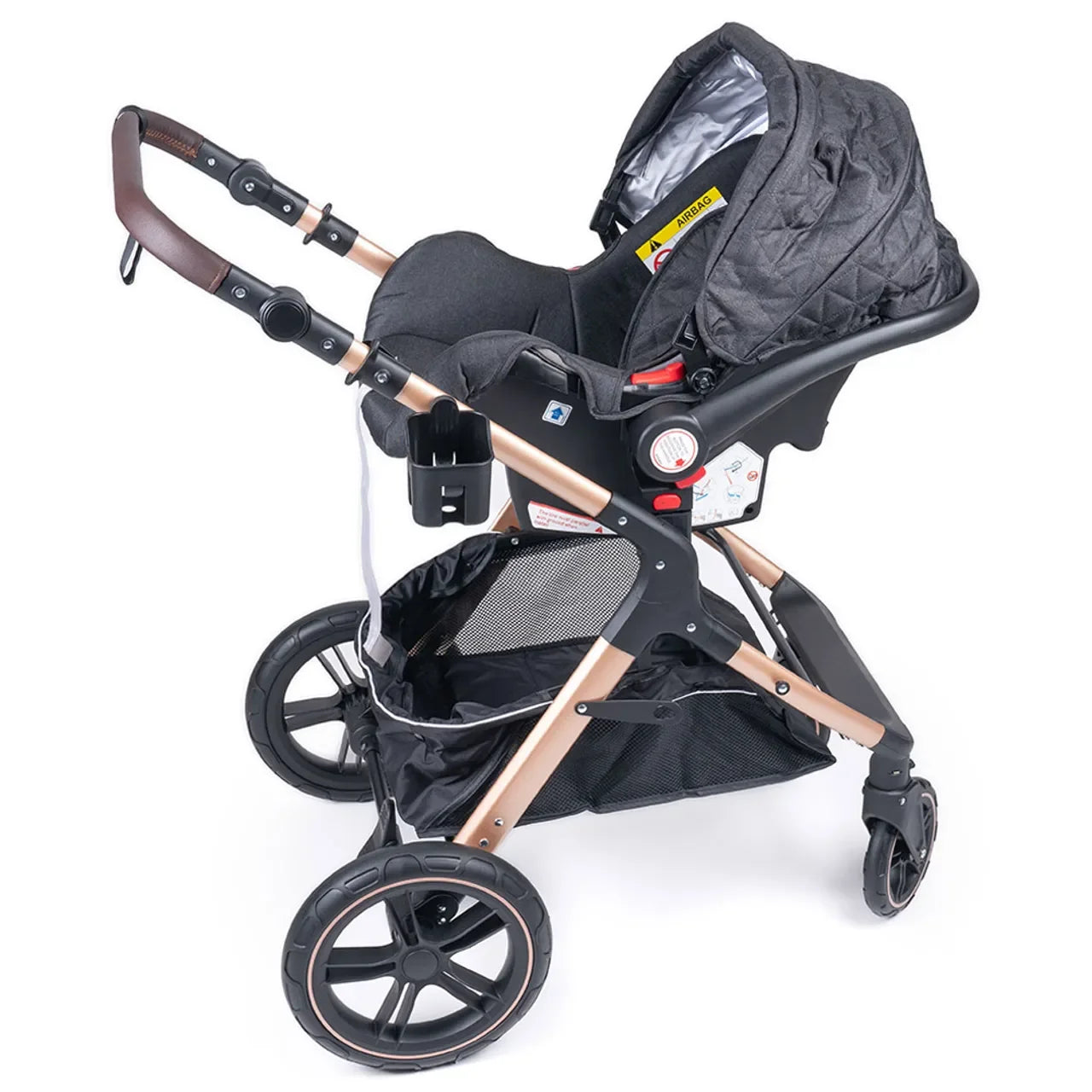 Pram Stroller with Reversible Seat - Toddler Strollers for 0-36 Months Old Babies