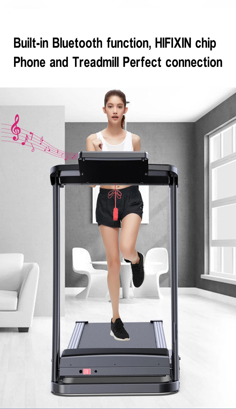 ZUIHAO Motorized Treadmill |With LED Display and Bluetooth Speakers |Multi-Functional Foldable Fitness |Home Use Treadmill