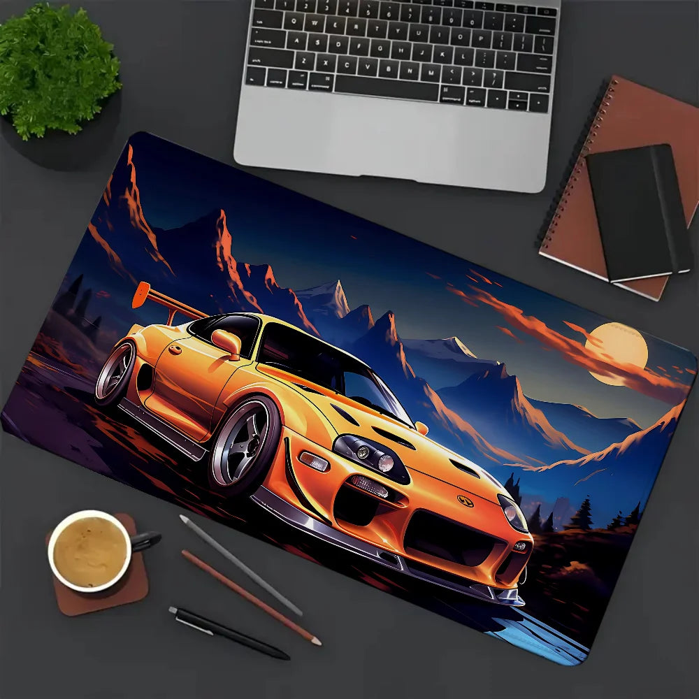 Japanese A-Automobile Mousepad Gamer Desk Mat Gaming Mats Xxl Mouse Pad Anime Pc Setup Accessories Keyboard Extended Offices