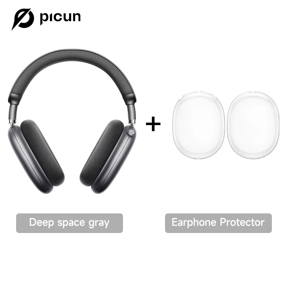 Picun F8 Pro ANC Wireless Headphones Head Tracking 3D Spatial Audio -52dB ANC HIFI Bluetooth Headset ENC HD Mic Low-Latency APP