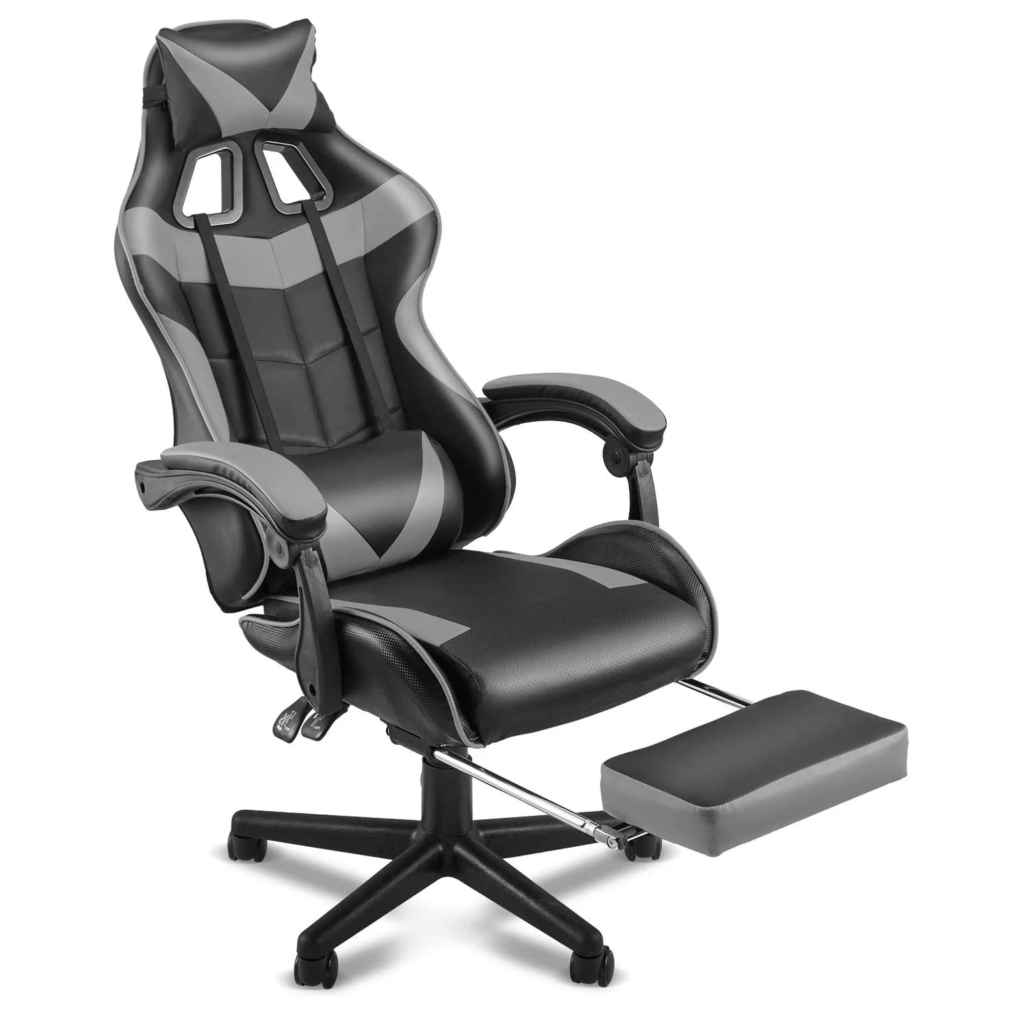 Game Office Chair Adjustable High Back Leather Computer Chair