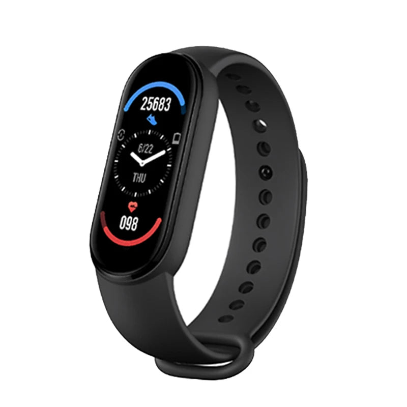 M6 Smart Watch Men Women Fitness Smart Bracelet Sports Band Heart Rate Blood Pressure Monitor Waterproof Multi-function Watches