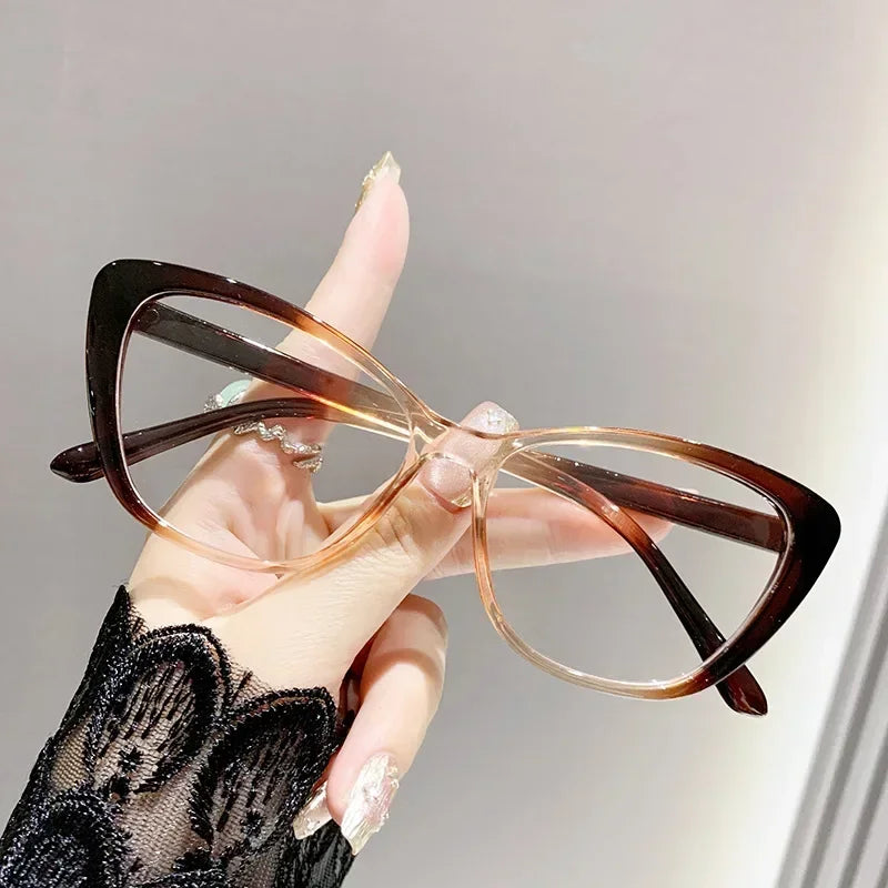 Fashion Ladies Reading Glasses Women Men Trendy Luxury Design Presbyopia Eyeglasses Cat Eye Anti-blue Light Eyewear for Female