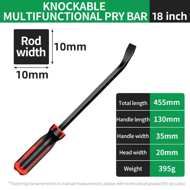 Multi- Long Pry  8 12 18  Inch Tire Heavy Duty Crowbar Strike  Nail Puller Car Repair CV-R Removal Hand Tools Bolt action pen