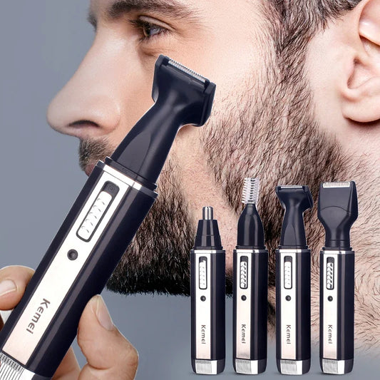 Rechargeable Electric Nose Ear Hair Trimmer for Men & Women - 4 in 1 Painless Hair Clipper & Shaver Madeshow clipper Kewpie Whal