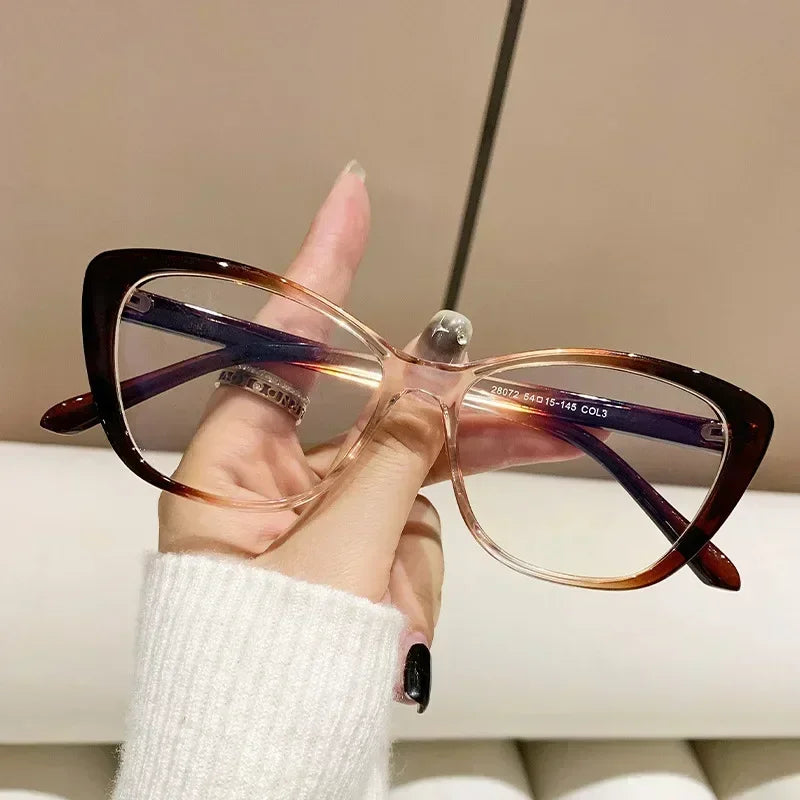 Fashion Ladies Reading Glasses Women Men Trendy Luxury Design Presbyopia Eyeglasses Cat Eye Anti-blue Light Eyewear for Female