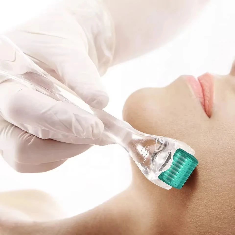 DRS 192 Derma Roller Microneedling Face Roller أداة للعناية بالبشرة للوجه ونمو الشعر للنساء والرجال