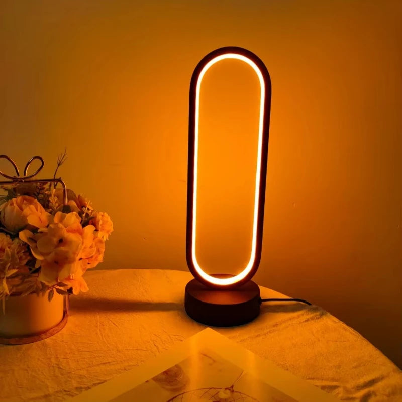 1PC Lamp bedroom Ring Lamp Living Room Three-color Dimming Bedside Lamp  Night Light Bedroom light Japanese room decor Nezuko