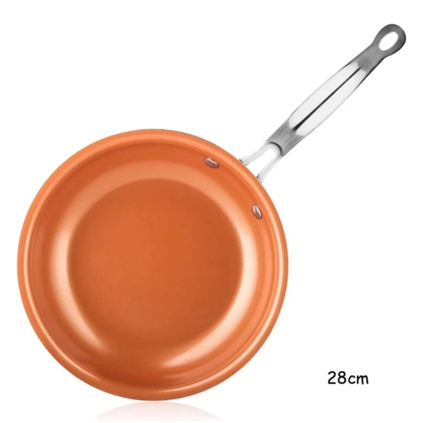 Non-Stick Copper Cooking Pans: Versatile and Durable Option for Effortless Frying on Gas and Induction Cooktops - Ideal for Ever