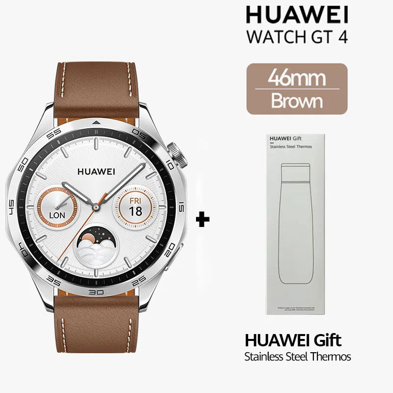 HUAWEI WATCH GT 4 Smartwatch, 14 Days Battery Life, Android & iOS , Saudi Version with Local Warranty, Delivery from Riyadh