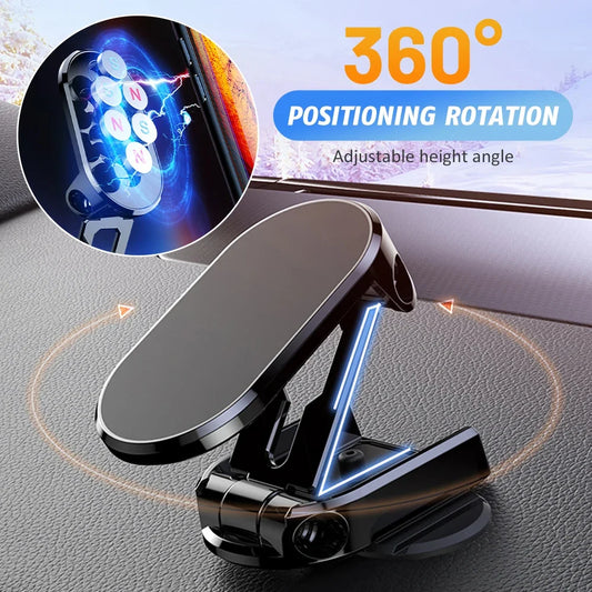 Magnetic Car Phone Holder Mount Magnet Smartphone Mobile Stand Cell GPS Support In Car For iPhone 14 13 12 11X8 Xiaomi Samsung