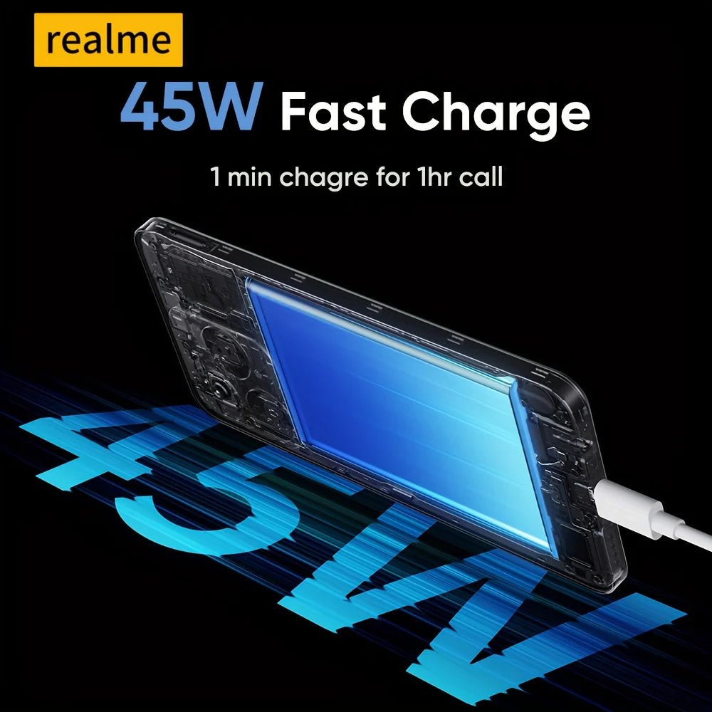 realme C63 8+256GB شاشة مريحة للعين 6,75 بوصة 90 هرتز كاميرا AI 50 ميجا بكسل بطارية 5000 مللي أمبير شحن سريع 45 وات