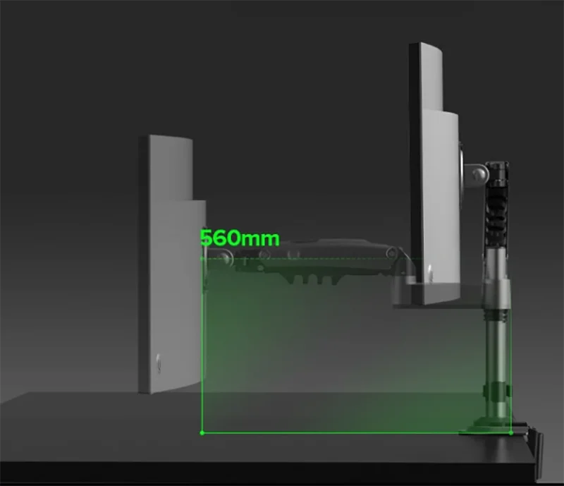 NB H100 Gas Spring 17-30" LCD LED Monitor Holder Arm Full Motion Desktop Ergonomic Monitor TV Mount Bracket Load 2-9 kgs