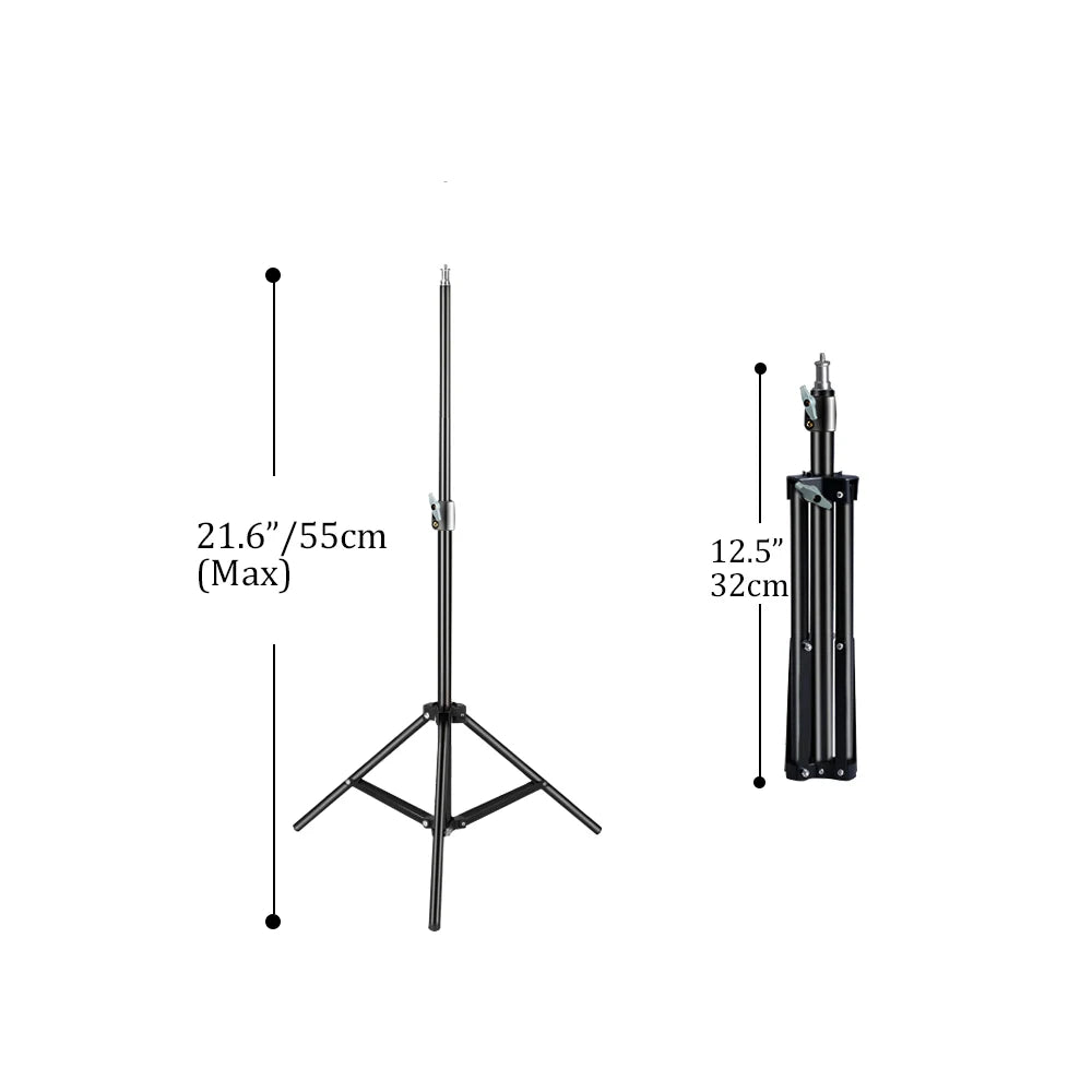 SH Photography Studio Adjustable 2M Light Stand Tripod 1/4 Screw Head For Camera Photo Lamp Bracket Holder Soft box Ring Light