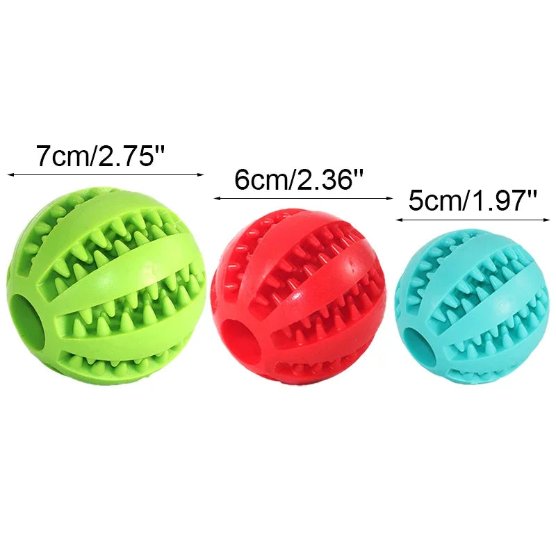 Soft Pet Dog Toys Toy Funny Interactive Elasticity Ball Dog Chew Toy  Dog Tooth Clean Ball Food Extra-tough Rubber Ball Dog Dog