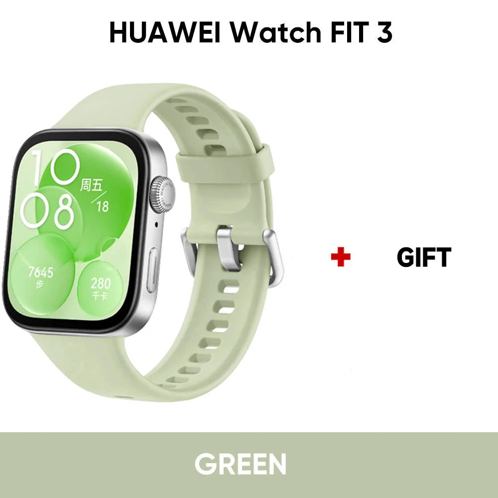 HUAWEI Watch Fit 3 Smartwatch, 1.82'' AMOLED Display,IOS and Android,Saudi Version with Local Warranty, Delivery from Riyadh