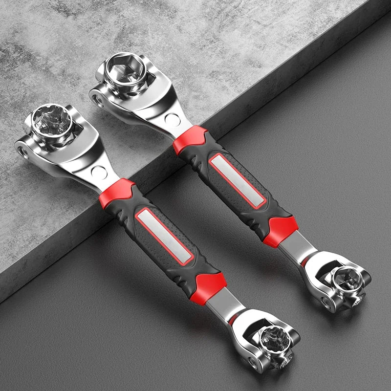 52 in 1 Tools Socket Works  Ratchet Spline Bolts Sleeve Rotation Hand Tools  Degree Multipurpose Tiger Wrench Ratchet wrenches