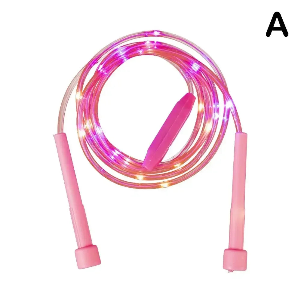 Illuminated Jump Rope Kids Night Exercise Fitness Training Entertainment Rope Glowing LED Fun Optical Toys Skipping Fibe Pl R1S1