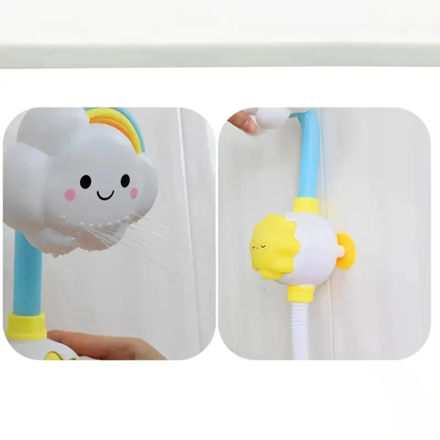 Baby Bath Toy Cute Rainbow Cloud Bath Shower Toy, Baby Bath Toy Seamless Shower, 3 4 5 Years Kids Bath Toy Girls Boys Birthday G