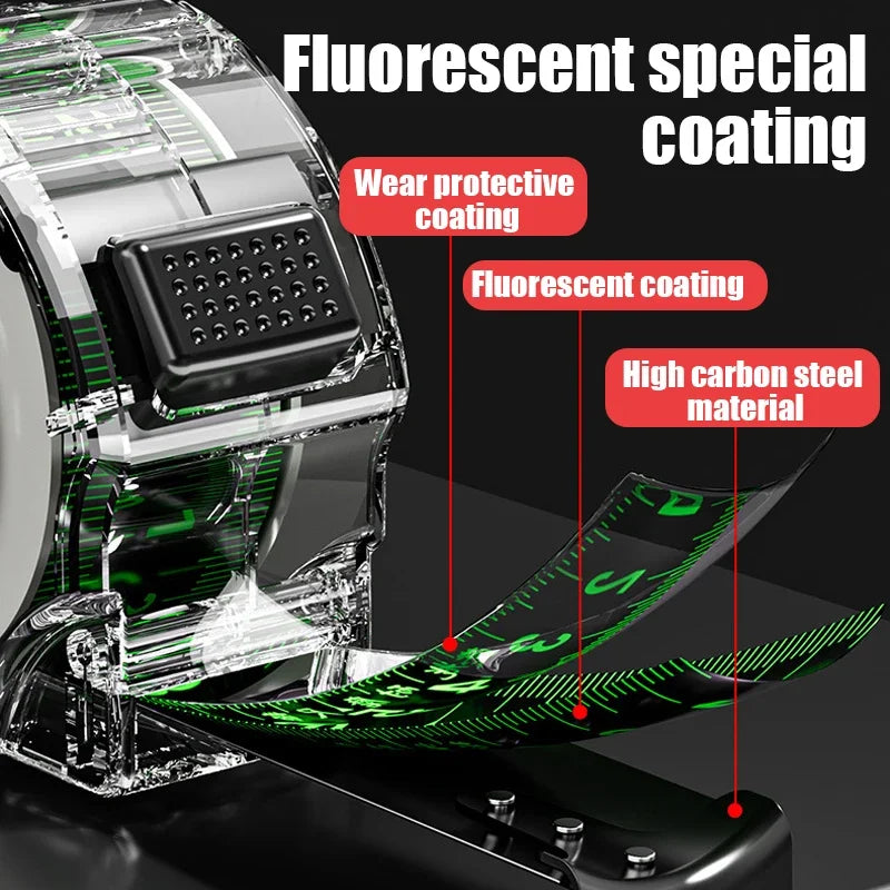 Self Locking Fluorescent Steel Tape Measure High-Precision Laser Inkjet Code Box Ruler Measuring Tool Widened Meter Ruler Ruler