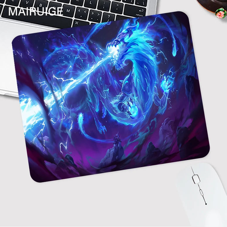 Blue Dragon Mouse Pad Speed Mouse Mat Games Computers Desk Accessories Office Rug Pc Gamer Desktops Gaming Setup Table Cushion