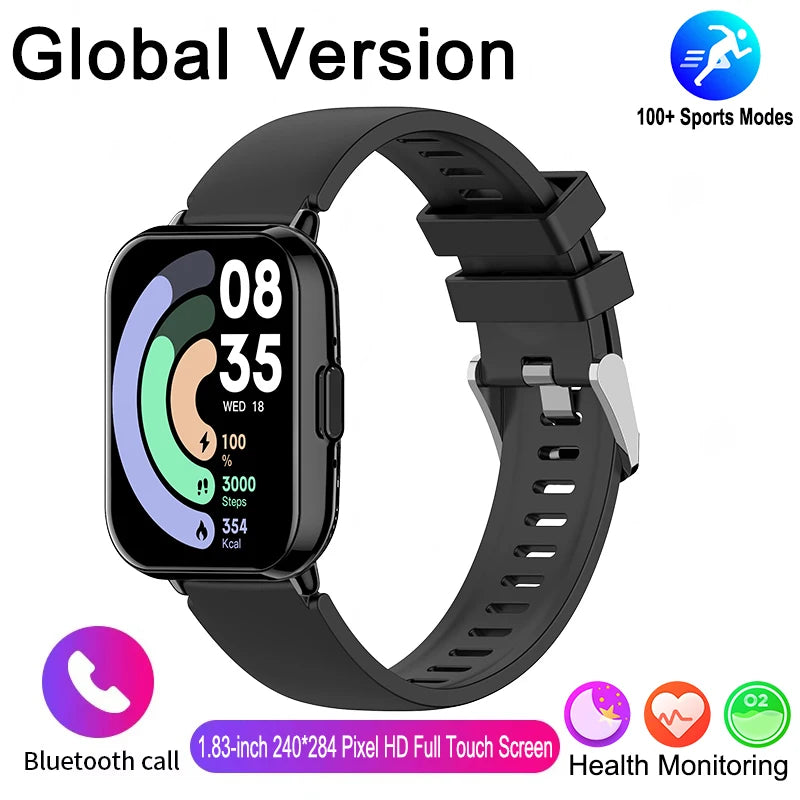 Global Edition For Xiaomi Watch 5 Lite Men Women HD Display Heart Rate HD Bluetooth Call 100+ Sports Mode Waterproof Smart Watch