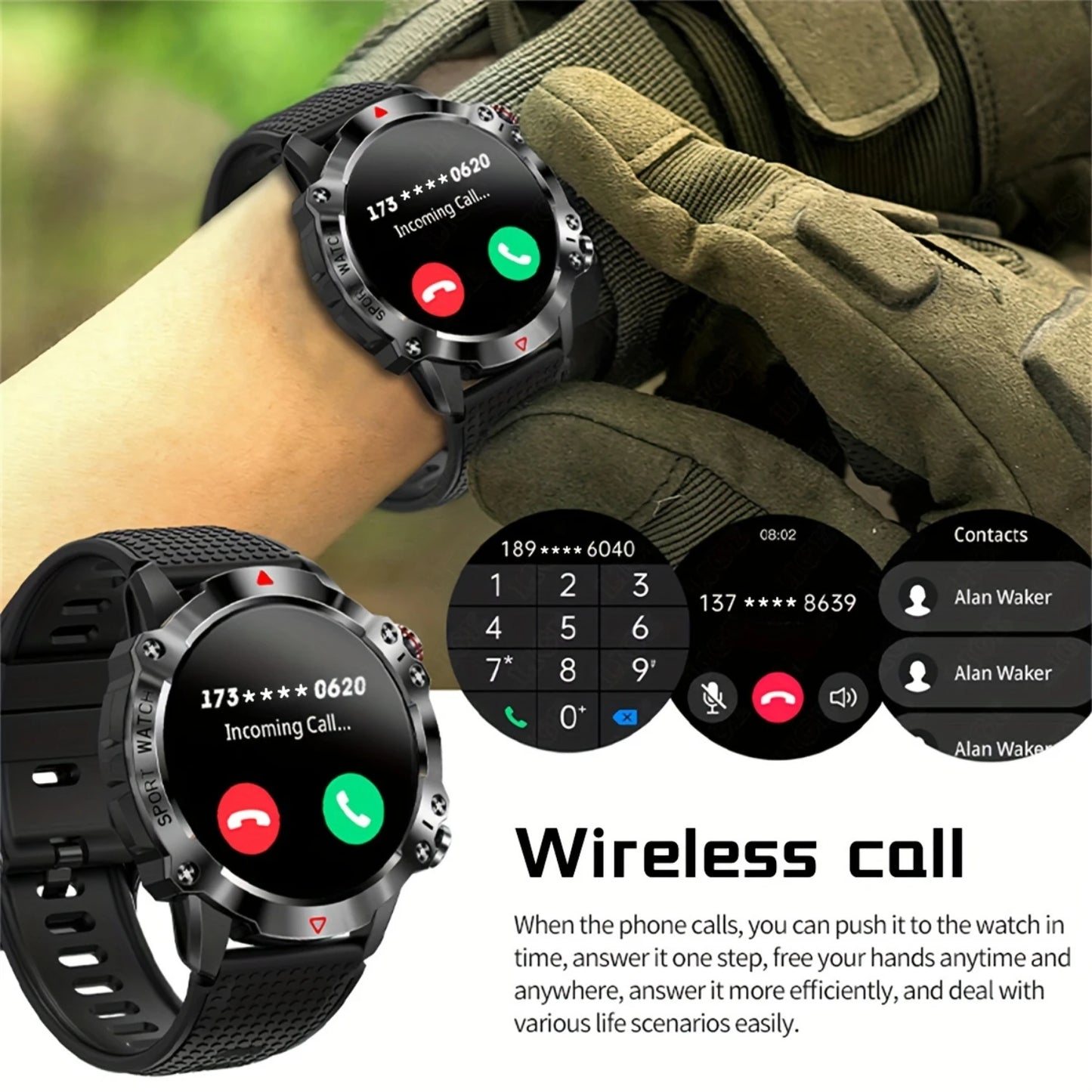 Smart Watch 1.39 Inches/wireless Waterproof/date Display/step Counting/calories/countdown/reminder Function/smart Alarm Clock/fi