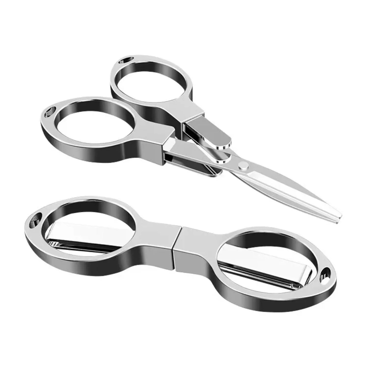 1PCS Portable Folding Scissors Carbon Steel  Line Cutting Tools Mini Hand Tool Supplies Multifunctional Needlework Scissors Laoa