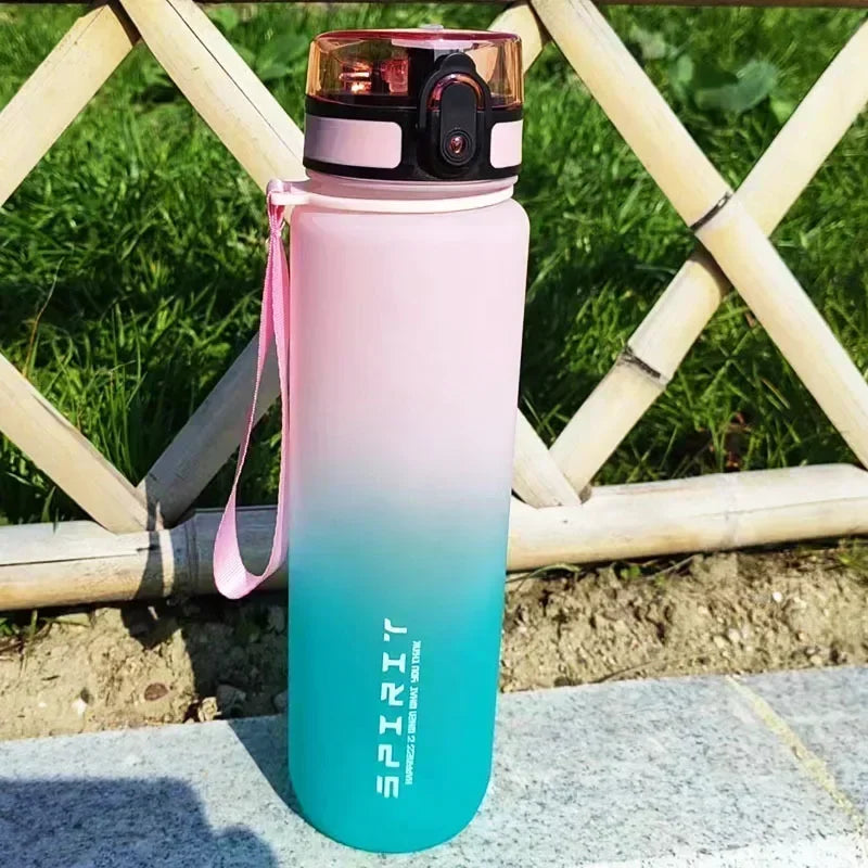 1 Liter Sports Water Bottle Large Capacity Men Women Summer Portable Plastic Bottle for Outdoor Travel Fitness Drinkware Mug cup