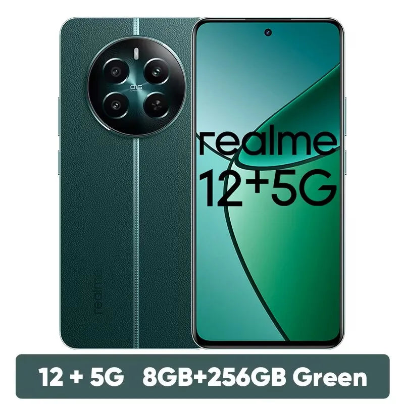 realme 12+ 5G 6.67'' 120Hz Display 12+512GB Smartphone 5000mAh 67W SUPERVOOC Charge 50MP Sony LYT-600 OIS Camera Portrait Master