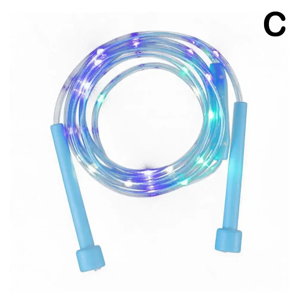 Illuminated Jump Rope Kids Night Exercise Fitness Training Entertainment Rope Glowing LED Fun Optical Toys Skipping Fibe Pl R1S1