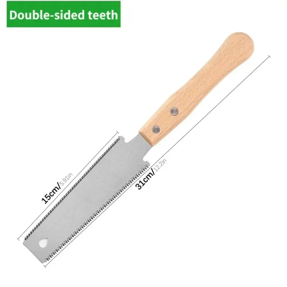 Japanese Style Hand 12In Non-slip Wooden Handle Pull Flush Cut Saw Handsaw Woodworking Plastic Cutting Tool Hand Saw