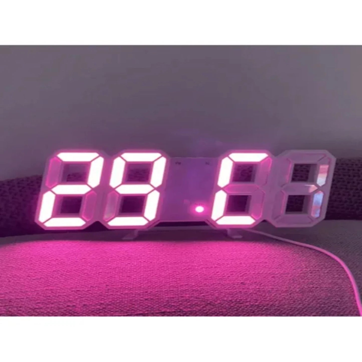 3D  Digital Clock Luminous Fashion Wall Clock Multifunctional Creative USB Plug In Electronic Clock  Decoration Led clock Queen