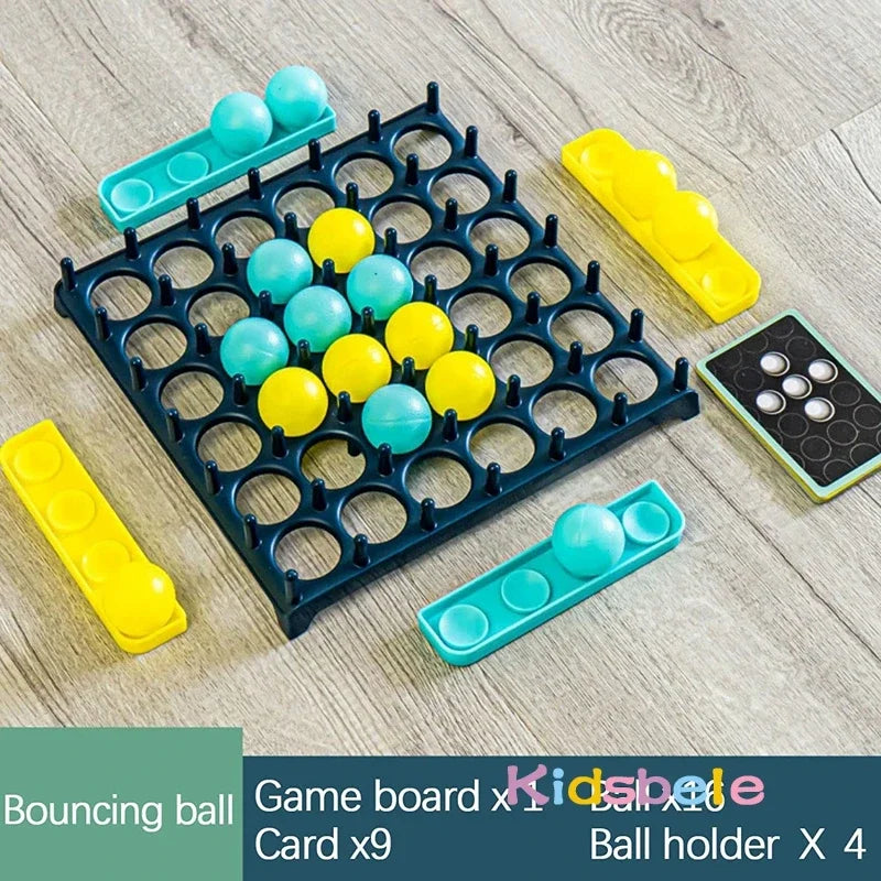 Kids Ball Bouncing Game Parent-child Interaction Board Game Jumping Connect Ball Toddler Toss Ball Game Fun Party Game Oracle