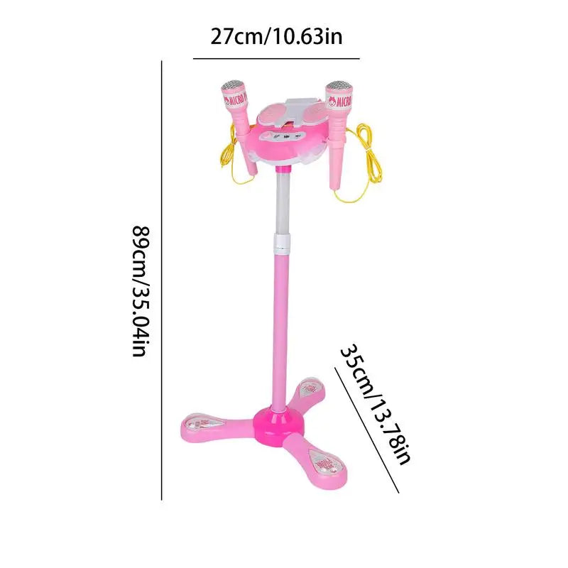 Children's Sing Microphone Stand Playset Microphone Stand Playset Kids Standing Karaoke machine Microphone Toys With Stand