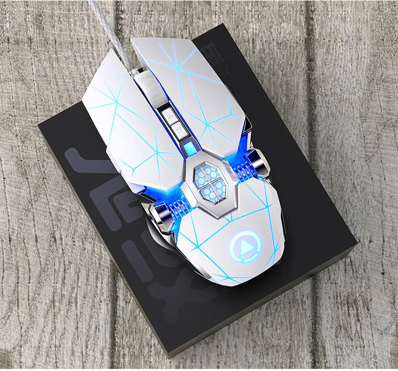 Professional USB Wired Gaming Mouse 6 Button 3200DPI LED Optical Computer Mouse Game Mice Silent Mouse Mause For PC laptop Gamer