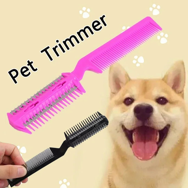 New Pet Hair Trimmer Comb Cutting Cut Dog Cat  Grooming Razor Thinning Dog clippers Grooming for dogs Pet grooming kit Apparel