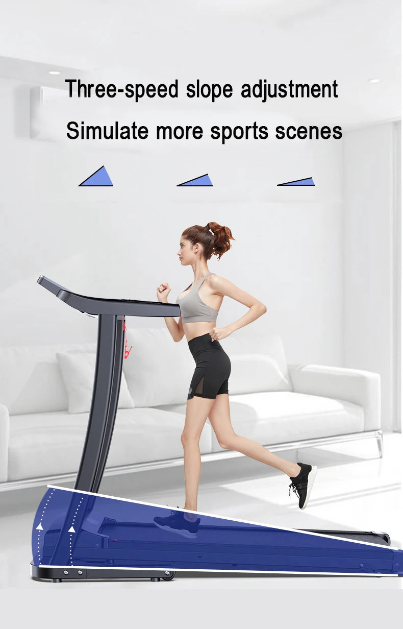 ZUIHAO Motorized Treadmill |With LED Display and Bluetooth Speakers |Multi-Functional Foldable Fitness |Home Use Treadmill