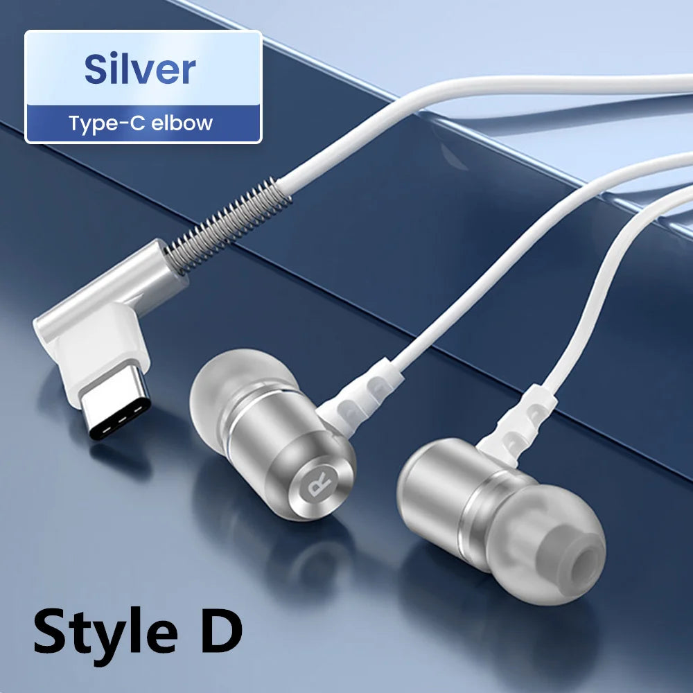 OLAF DAC Type C Earphones Wired Headset USB C Gamer Headphones Cable Handsfree Type-C Earbuds For iPhone16 15 Samsung S23 Xiaomi