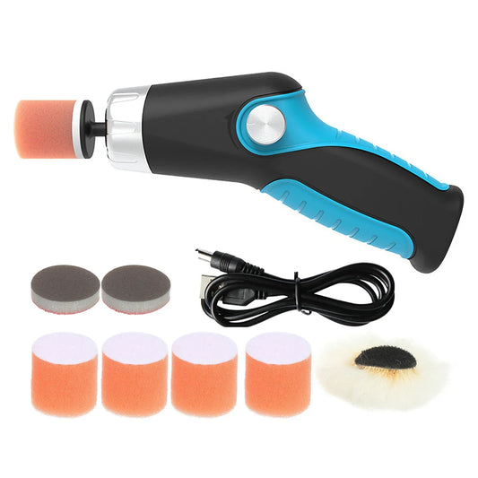 60W Mini Polishing Machine 8500RPM Variable Speed Car Polisher Cleaning Polishing Waxing Scratch Repair Tools USB Charging