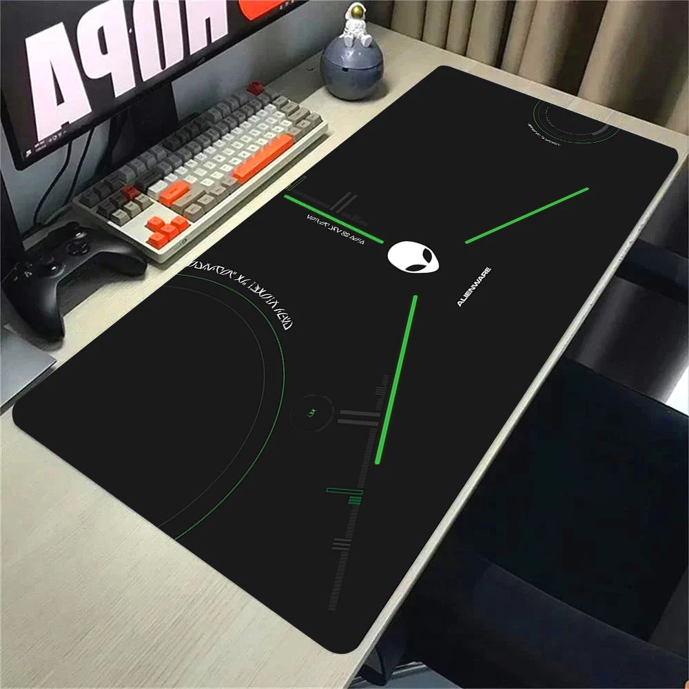 Anime Mouse Pad Alienware Gaming Setup Anti-slip Mousepad Natural Rubber PC Keyboard Deskmat almohadilla para Office Accessories