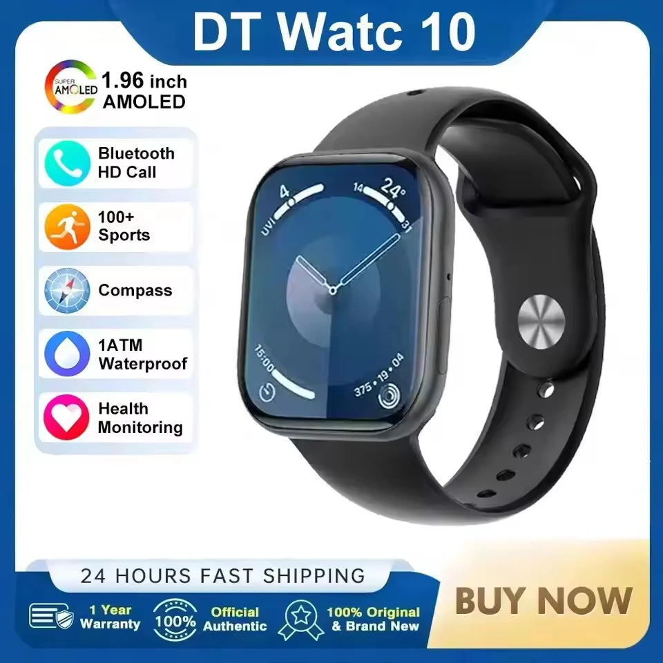 New GPS Smart Watch Women Ultra Series 10 NFC Smart watch Men BT Call IP68 Waterproof Wireless Watches Charging Watch 10 Watch