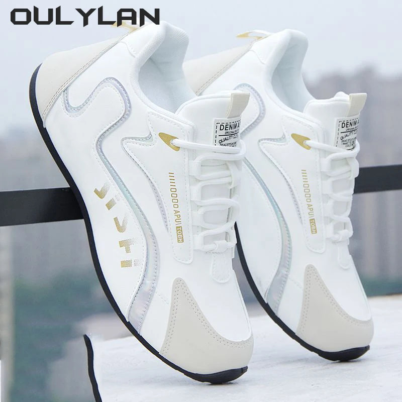 Running Shoes Men's Leather Shoes Fashion Trendy High-end Travel Shoes Spring Autumn Mens Sneakers Leather Face Sports