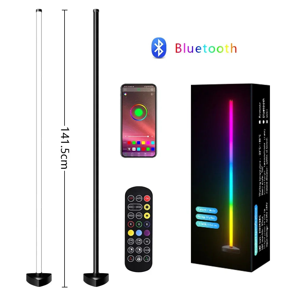 Tuya LED Smart RGB Mood Light Living Room Corner Floor Lamp for Bedroom Nordic Home Decor Table Lamp Interior Stand Lighting