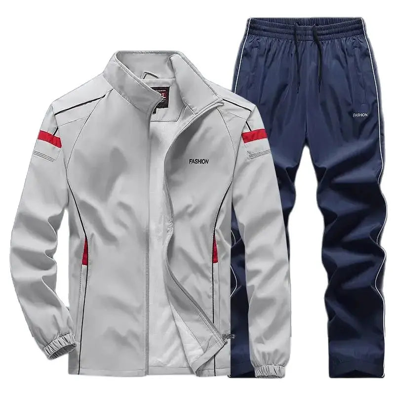 Men's Sportswear Suit Male Sports Sets Spring Autumn Jogging Clothing 2 Pieces Set Jacket + Pants Men Tracksuit